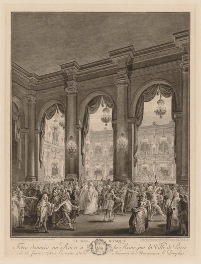 The Masked Ball by Jean Michel the Younger Moreau