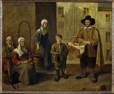 Bread Vendor and Water Carriers by Jean Michelin