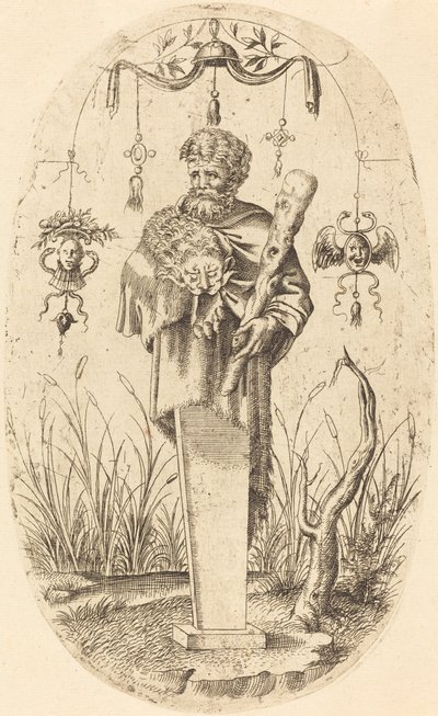 Hercules with His Club by Jean Mignon