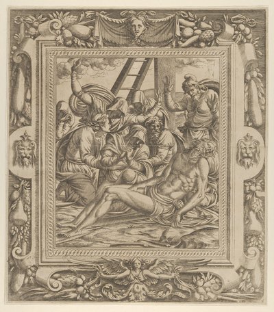 The Lamentation over Christ by Jean Mignon