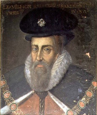 Portrait of Robert Cecil (c.1563-1612) 1st Earl of Salisbury and 1st Viscount Cranborne by Jean Monier or Mosnier