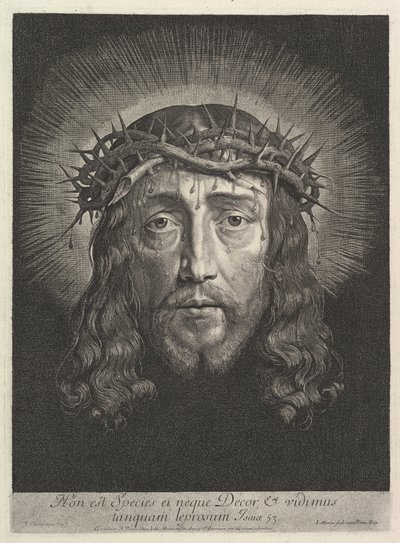 The Holy Face Crowned with Thorns, Large Format by Jean Morin
