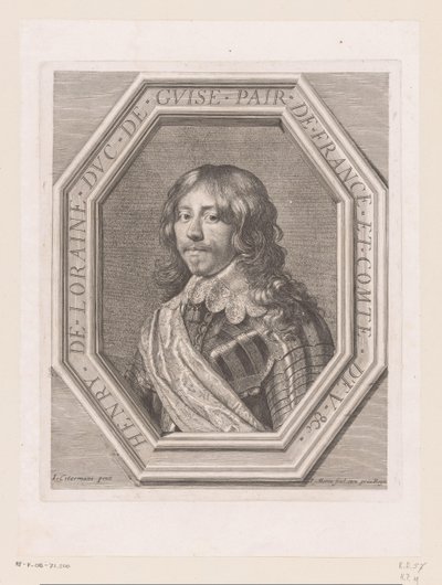 Portrait of Henry II of Lorraine, Duke of Guise by Jean Morin