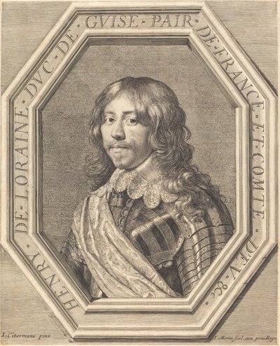 Henri de Lorraine, Duke of Guise by Jean Morin after Justus Sustermans
