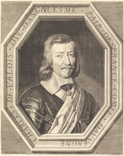 Charles de Valois, Duke of Angoulême by Jean Morin after Philippe de Champaigne