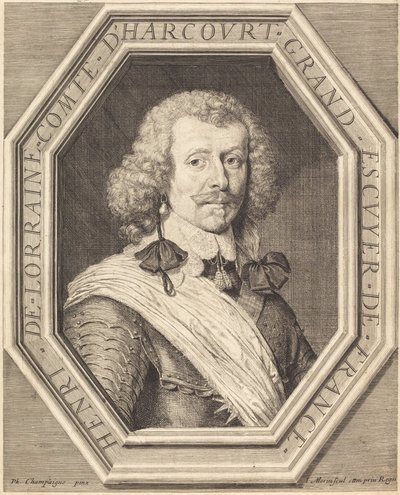 Henri de Lorraine, Count of Harcourt by Jean Morin after Philippe de Champaigne