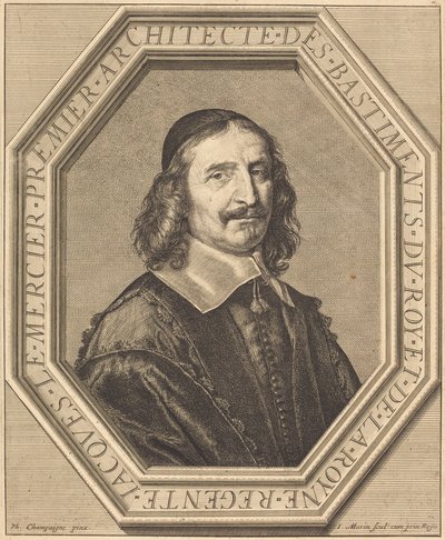 Jacques le Mercier by Jean Morin after Philippe de Champaigne