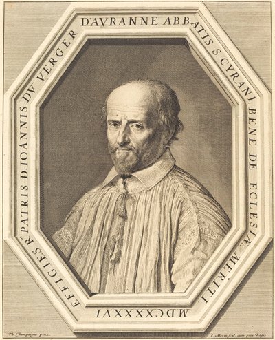 Jean Verger de Hauranne by Jean Morin after Philippe de Champaigne