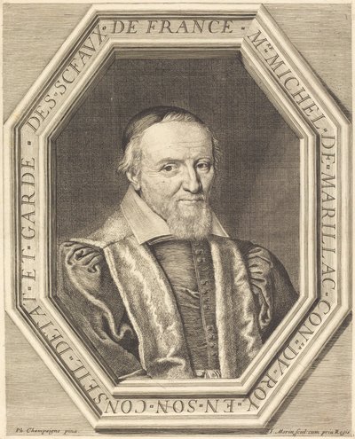 Michel de Marillac by Jean Morin after Philippe de Champaigne