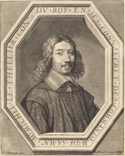 Michel le Tellier by Jean Morin after Philippe de Champaigne