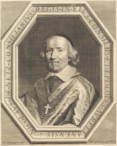 Nicolas de Netz by Jean Morin after Philippe de Champaigne