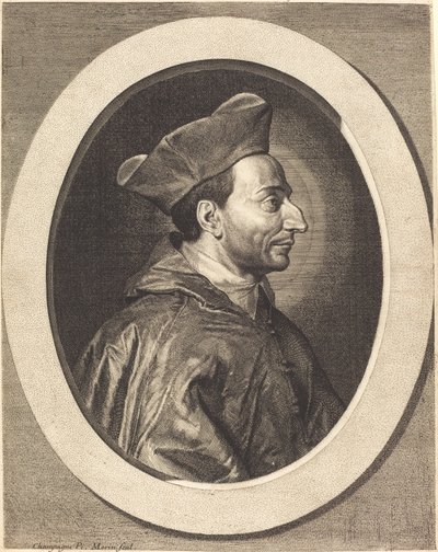 Saint Charles, Cardinal Borromeo by Jean Morin after Philippe de Champaigne