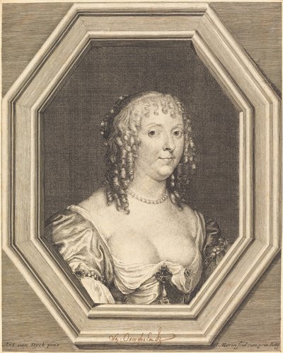 Anne Sophie Herbert, Countess of Carnarvon by Jean Morin after Sir Anthony van Dyck