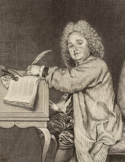 Portrait of the Composer Jean-Féry Rebel by Jean Moyreau
