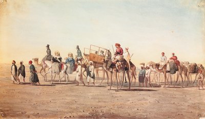 Our Caravan in the Desert by Jean Nicolas Henri de Chacaton