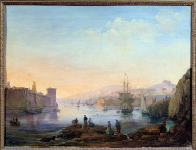 Entrance of the port of Marseille by Jean Paul Constans