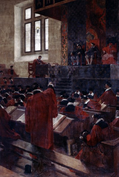 Anne du Bourg and Henry II in the Paris Parlement, 10th June 1559 by Jean Paul Laurens