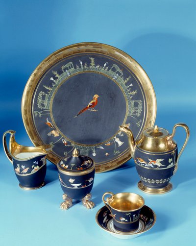 Cabaret with circular tray by Jean Paul Laurens