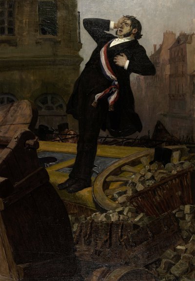Death of Deputy Alphonse Baudin on December 3, 1851 by Jean Paul Laurens