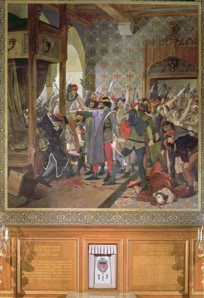 Etienne Marcel protecting the Dauphin from the Mob in 1358 by Jean Paul Laurens