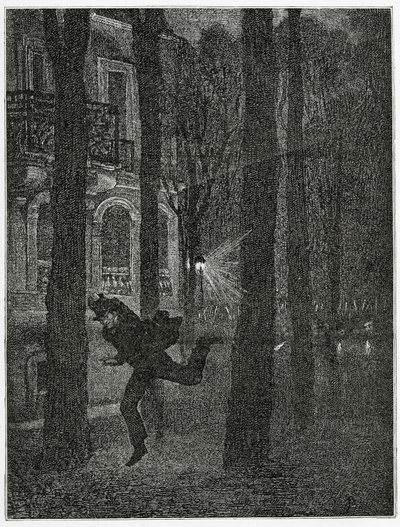 Fleeing Prisoner - Illustration from Histoire d’un Crime by Jean Paul Laurens
