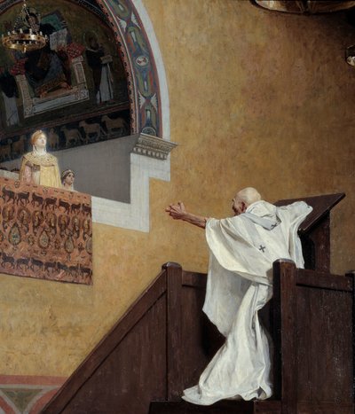 Saint John Chrysostom and the Imperatrix Eudoxia (detail) by Jean Paul Laurens