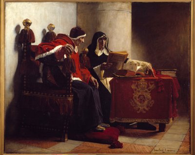 The Pope and the Inquisitor Also Known as Sixtus IV (1471-1484) and Tomas de Torquemada (1420-1498) by Jean Paul Laurens