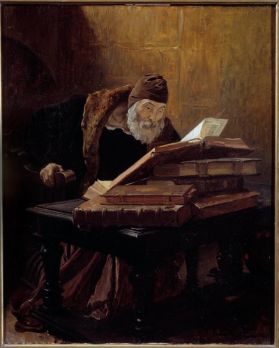 The Old Scientist or The Alchemist by Jean Paul Laurens