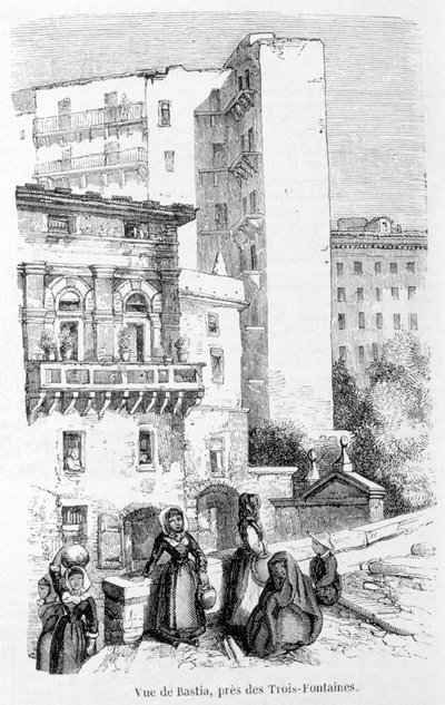View of Bastia, Near the Trois-Fountains by Jean Paul Laurens