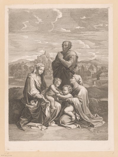 Holy Family with Elizabeth and John the Baptist by Jean Pesne