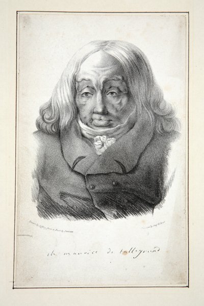 Portrait of Talleyrand, Aged 79 by Jean Pierre (after) Dantan