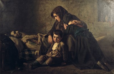 Painting, title unknown, mid 19th century by Jean Pierre Alexandre Antigna