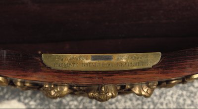 (detail) of a Napoleon III centre table, c.1856 by Jean Pierre Alexandre Tahan