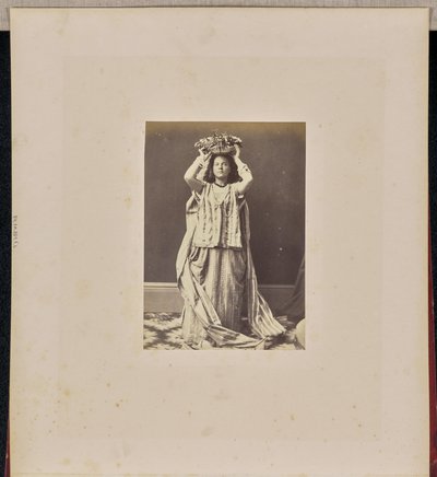 Portrait of a woman by Jean Pierre Bertrand Eugène Pégot Ogier