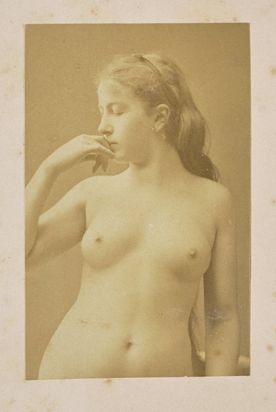 Portrait of a Woman, Nude by Jean Pierre Bertrand Eugène Pégot Ogier