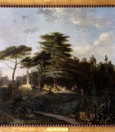 The Cedar of Lebanon in the Jardin des Plantes in Paris (detail) by Jean Pierre Houel