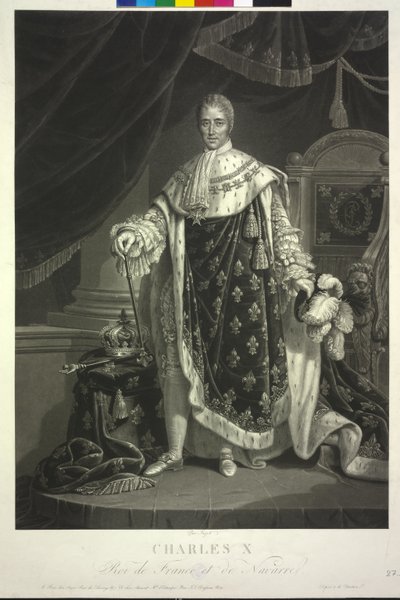 King Charles X of France by Jean Pierre Marie Jazet