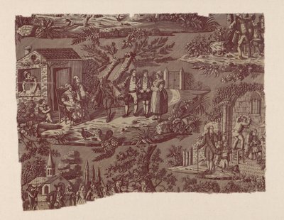 The Country Wedding (Furnishing Fabric) by Jean Pierre Marie Jazet
