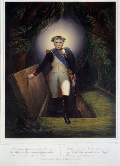 Portrait of Napoleon I from his tomb by Jean Pierre Marie Jazet