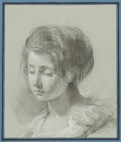 Portrait of a Young Woman. Around 1781 by Jean Pierre Saint Ours