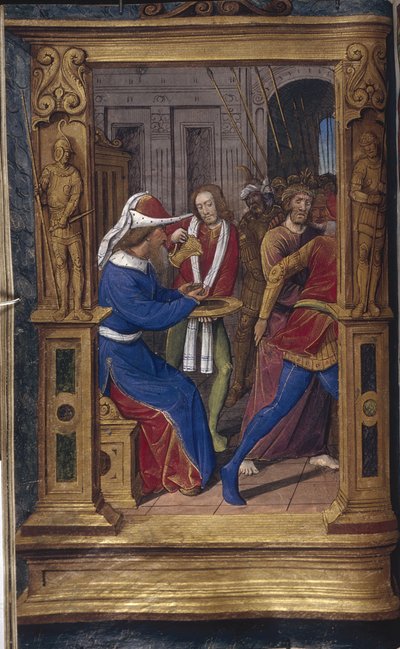 Pilate Washes His Hands from Lettres bâtardes by Jean Poyet