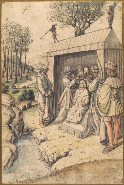 The Coronation of Solomon by the Spring of Gihon by Jean Poyet