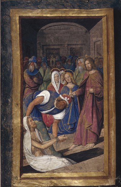 The Resurrection of Lazarus from Lettres bâtardes by Jean Poyet