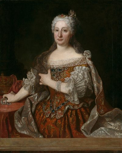 Portrait of Archduchess Maria Anna of Austria, Queen of Portugal by Jean Ranc
