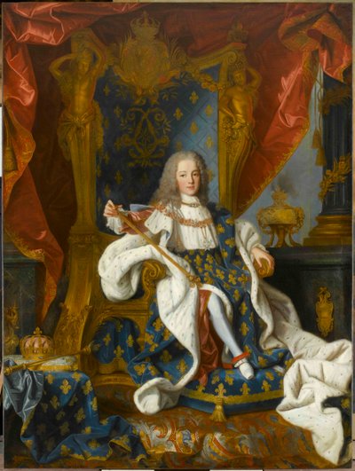 Portrait of Louis XV, king of France, at the age of 9 by Jean Ranc