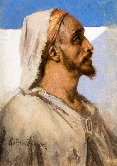 Portrait of an Arab by Jean Raymond Hippolyte Lazerges