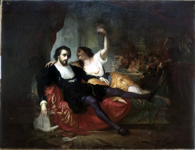 The genius extinguished by the pleasure or abuse of pleasures by Jean Raymond Hippolyte Lazerges