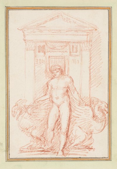 Doorway with Nude Figure and Winged Creatures by Jean Robert Ango