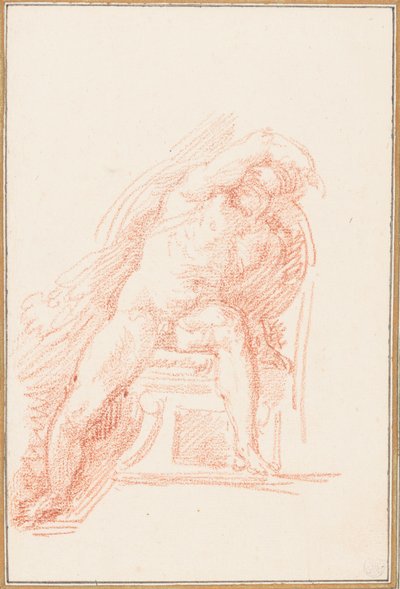 Ignudo from Sistine Chapel Ceiling by Jean Robert Ango