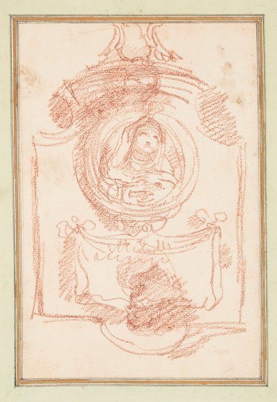 Tomb Decoration with Portrait by Jean Robert Ango